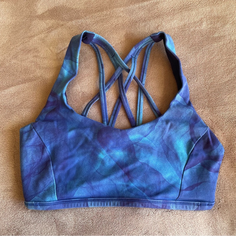 Blue Lululemon Sports Bra Size 6